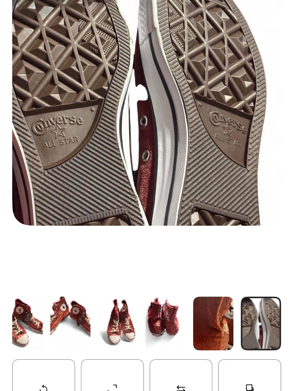 Converse Chuck Taylor Red Velvet Crush High-Top Sneakers Women’s size 11 NWT - Picture 6 of 7